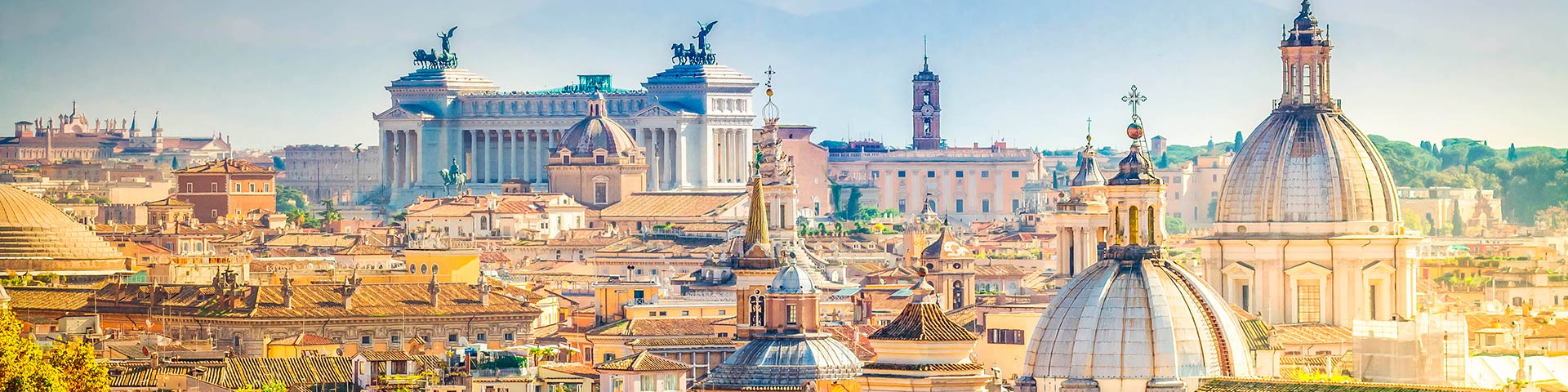 Italienisch Übersetzung: Skyline von Rom bei Tageslicht
